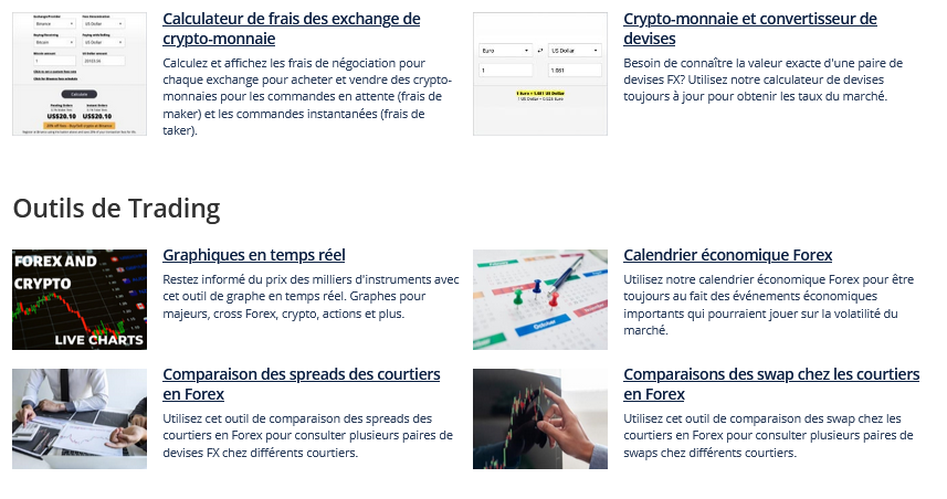 calculateur de trading